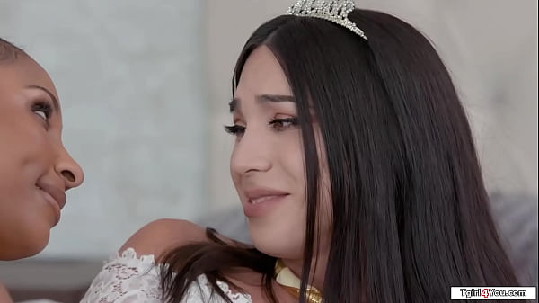 I cant wait to take my tgirl bride Kasey Kei out of her wedding dress.Ebony milf Olivia Jayy sucks the big tit asian shemales cock and is pussy licked 