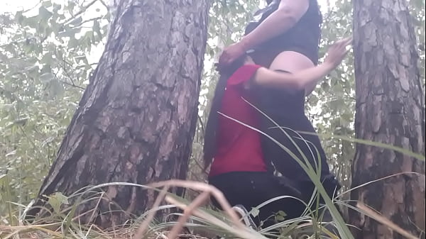 We were warmed by cunnilingus in the rain in the forest