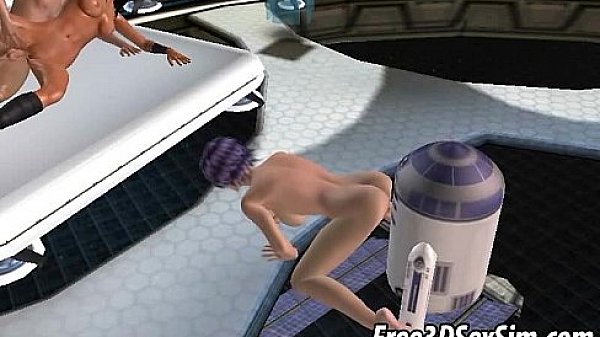Foxy 3D cartoon babe getting fucked in a space ship