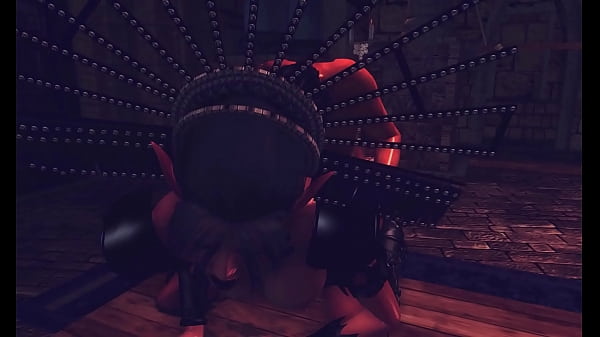 Busty vampire chick takes adventurer cock  