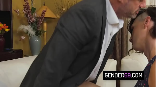 Sexy brunette tgirl Allysa Etain loves to cock and geting analized