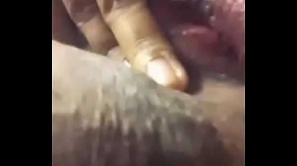 Playing her pussy at work