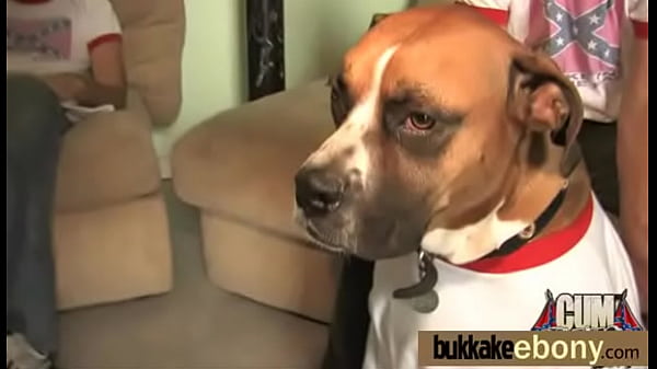 Ebony gets fucked in all holes by a group of white dudes 27  