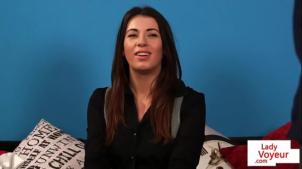 British cfnm voyeur humiliates guy from couch  