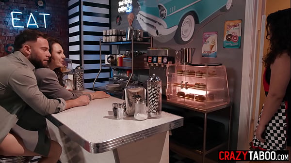 Horny teen sucked dick on her first date and petite teen enjoyed rough pussy fucking 