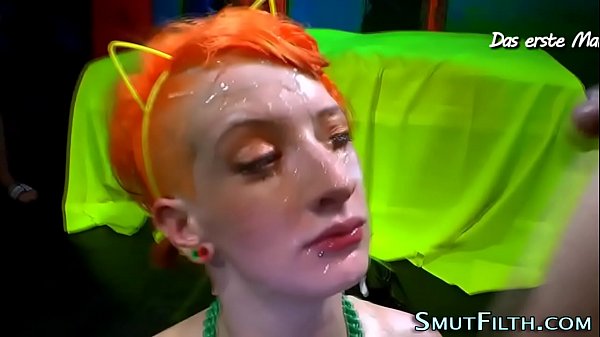 Euro slut gulps sperm