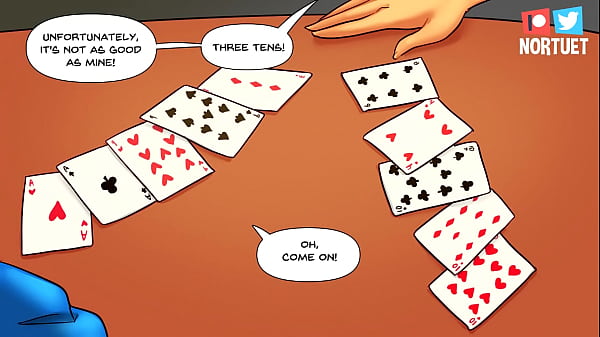Reverse Stip Poker NSFW Comic Dub(Art By: Nort)  