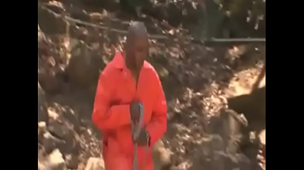 Blond Sensual Cougar surprise by a black convict