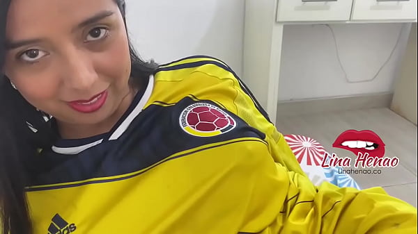 We are watching the game and I get horny so I give my lover a footjob and then we have very hard sex, I love to play with his cock and get all his cum 