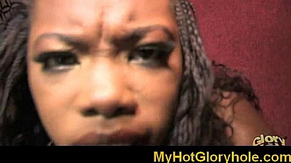 Gloryhole ebony slut blowjob 8 