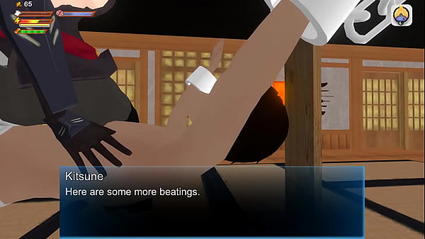 Sexy Kitsune Stockings Feet in Face  