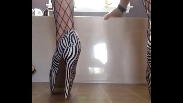 Crossdresser with bbc dildo