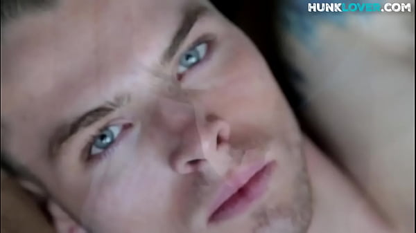 Inked jock toys butthole while masturbating  