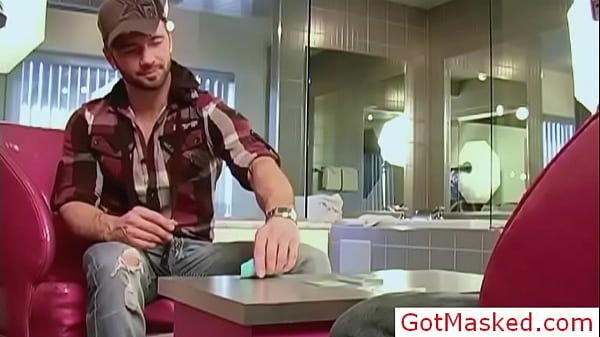 Amazing pierced hunk playing strip poker gay sex