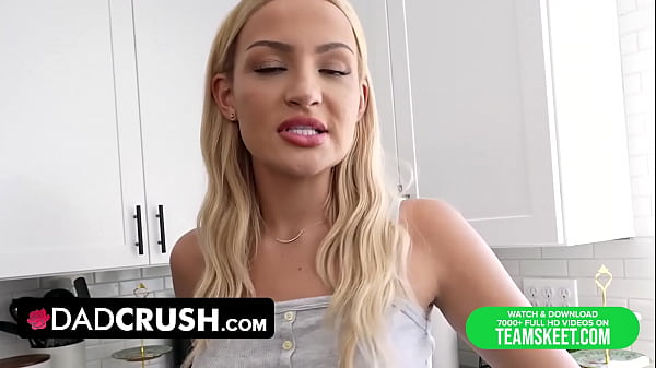 DadCrush - Petite Blonde Teen With Round Booty Mila Monet Lets Stud Taste Her Juicy Pussy  