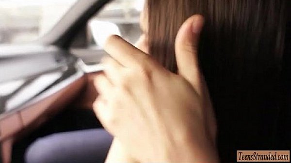 Busty teen babe Kitana Lure gets her ass ripped in a car