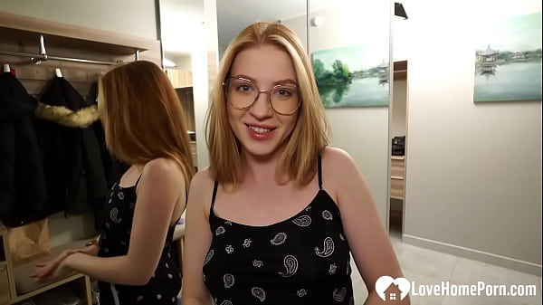 Hottie in black lingerie made me stiff hard