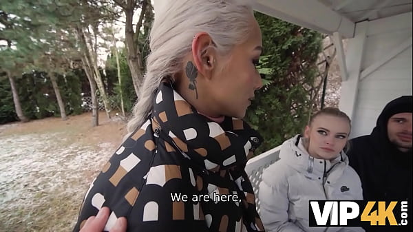 VIP4K. Feet massage ended up as a hot threesome. Hot sex with Veronica Leal and Ariela Donovan 