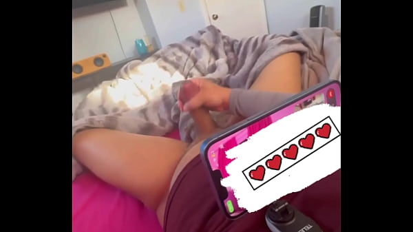 Make Me Cum from the Other Side of the Screen Edging My Heavy Cock on FaceTime  