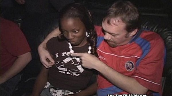 Fit Black Chick Gang Bang in Theater!