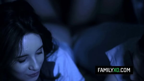 Teen step daughter watches how her step dad fuck her bf  