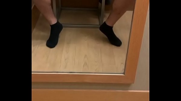 ALMOST CAUGHT masturbating In fitting room