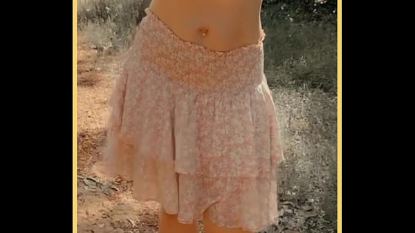 MILF exposes her perfect tits in public swapping her shirt