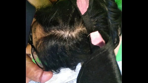 Stepmom cum slut milf wih bunny ears mutters while sucking dick