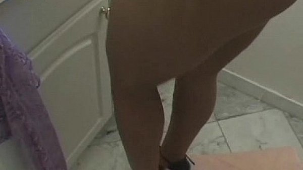 Young blonde sucks dick in the bathroom 