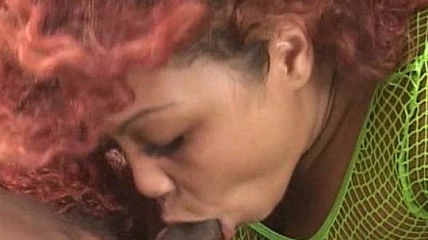 Sexy brunette sucks black dick