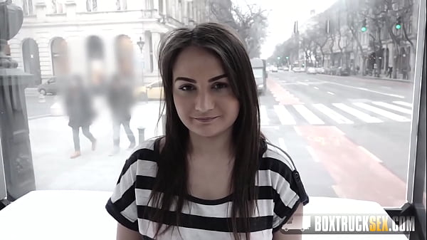 Anina Silk fucks in the back of our truck