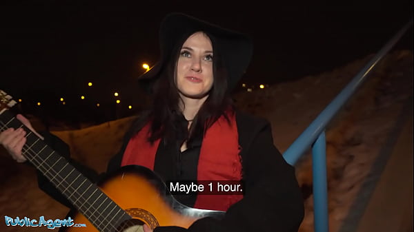 Public Agent Cute Busking Babe Screws Stranger for Cash