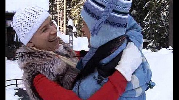 Busty lesbian Yvone plays with a lesbian