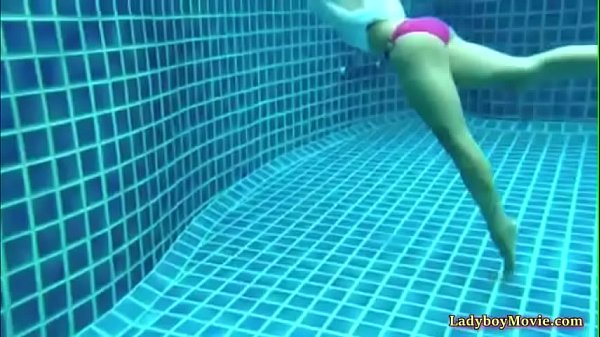 Thai Ladyboy Nueng Underwater Outdoor 