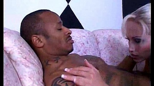 Blonde meets black cock  