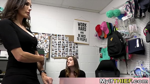 Hot MILF thief caught and punished real hard