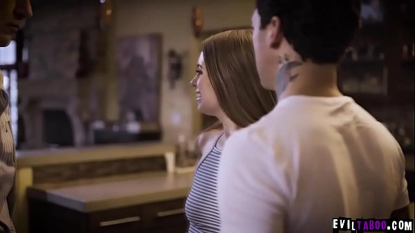 step Brother discovers that stepsister is fucking his !