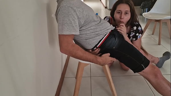 Suprise sucking dick on waitroom