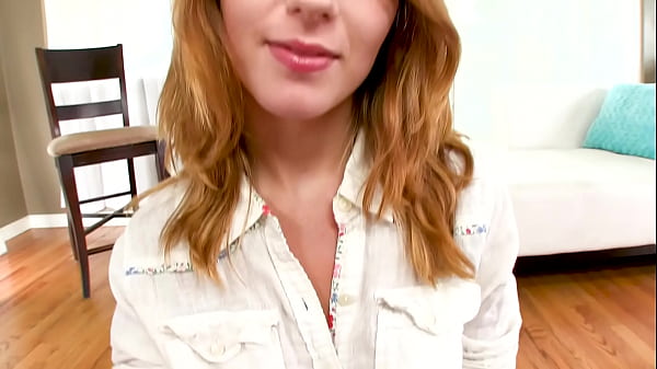 JONNI HENNESSY Cute 19 YO Redhead Teen Big Cock POV Blowjob and Cum Swallow - Must See! A   - FIRST TIME ON CAMERA!