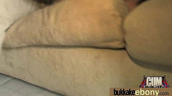 Ebony babe sucks too many white cocks 11  