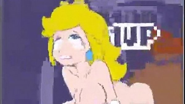 Peach riding Mario's big dick  