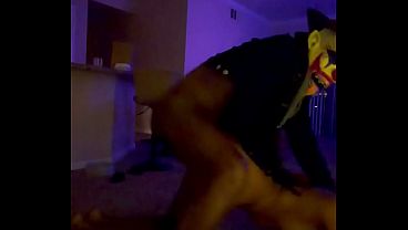 Super Sexy Baddie Gets Fucked Hard By Clown In Front Of Christmas Tree