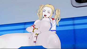 Harley Quinn masturbating in public.