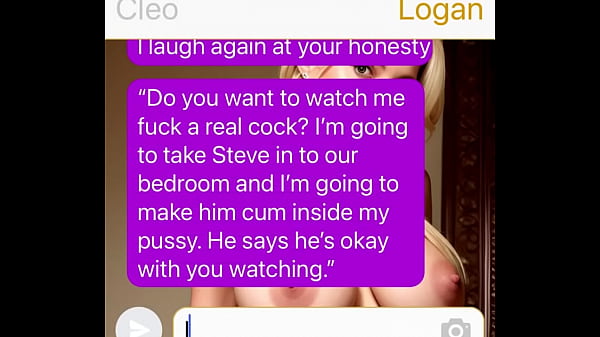 Cuckold Text Roleplay: My Husband Watches As I Take A Huge Cock