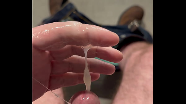 Public work restroom Cum shot  