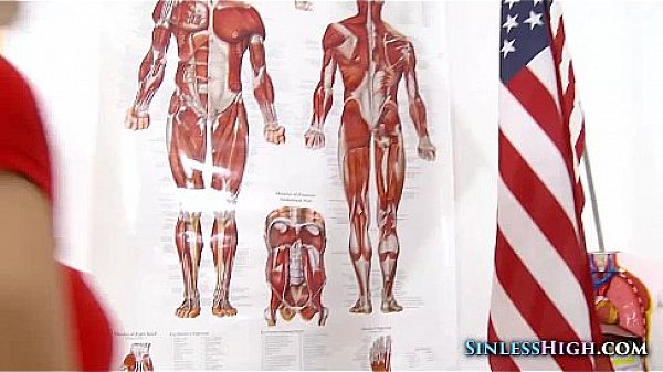 Trouble makers fuck a teacher�s desk