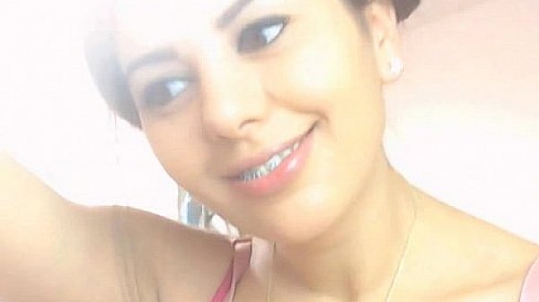 Busty brunette toys her pussy on webcam