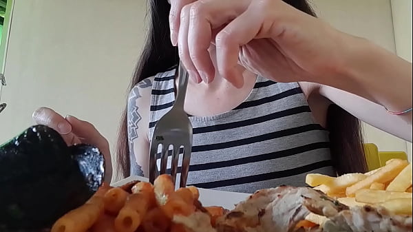 italian couple goes out for lunch then she gets fucked hard doggystyle with creampie