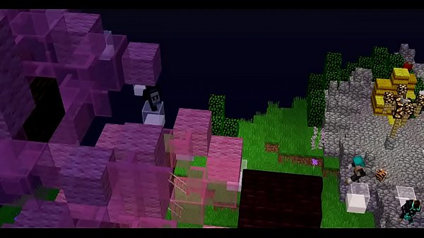 en maincra brincando por una mamada con  zongz d linkinpark