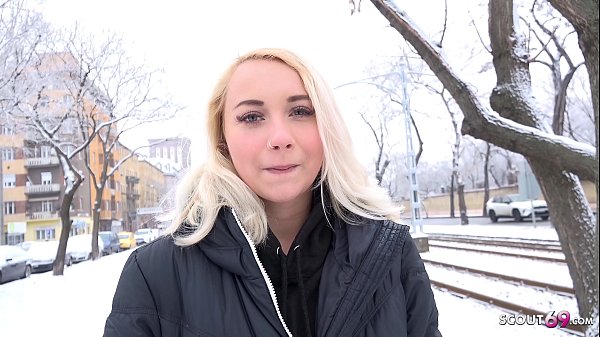 GERMAN SCOUT - BLONDE 19yr OLD GIRL TALK TO SEX FOR CASH AT FAKE MODEL JOB